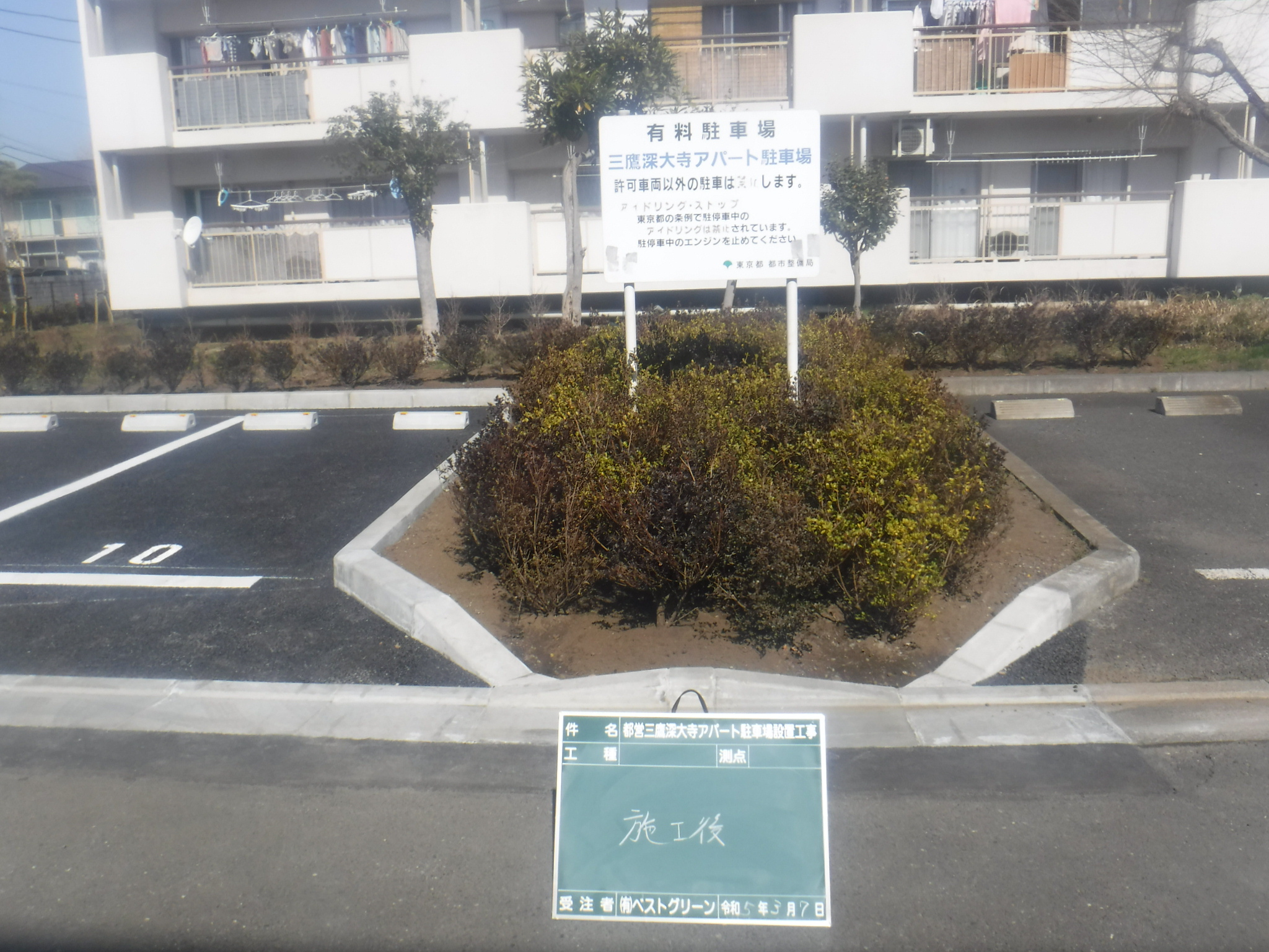 植栽施工後②